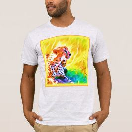Krachtige Schetah Dierenschildering. Bestel nu T-shirt