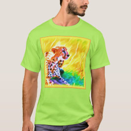 Krachtige Schetah Dierenschildering. Bestel nu T-shirt