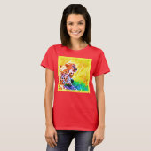 Krachtige Schetah Dierenschildering. Bestel nu T-shirt (Voorkant volledig)