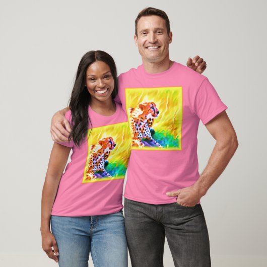 Krachtige Schetah Dierenschildering. Bestel nu T-shirt (Unisex)