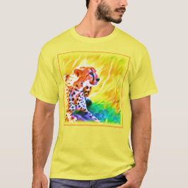 Krachtige Schetah Dierenschildering. Bestel nu T-shirt