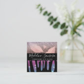 Krachtige schoonheidslip na druppelen vierkante visitekaartje (Staand voorkant)