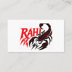 Krachtige Scorpion Logo Design op Visitekaartje
