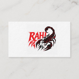 Krachtige Scorpion Logo met agressieve typografie Visitekaartje