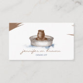 Krachtige sculptuur van keramische artikelen visitekaartje (Voorkant)