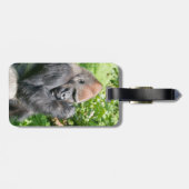 Krachtige Silverback Gorilla te midden van groen g Bagagelabel (Achterkant horizontaal)