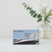 Krachtige snelheidsboat visitekaartje (Staand voorkant)