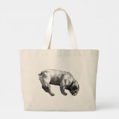 Krachtige Sniff, Gebroken Spoor Grote Tote Bag (Achterkant)