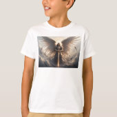 Krachtige St Michael de Aartsengel Kind Tee Shirt (Voorkant)