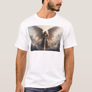Krachtige St Michael de Aartsengel Mannen Tee Shir T-shirt