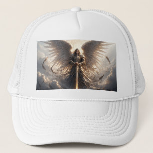 Krachtige St Michael de Aartsengel Trucker Hoed Pet
