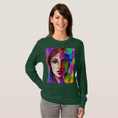 Krachtige stadsvrouw t-shirt (Voorkant volledig)