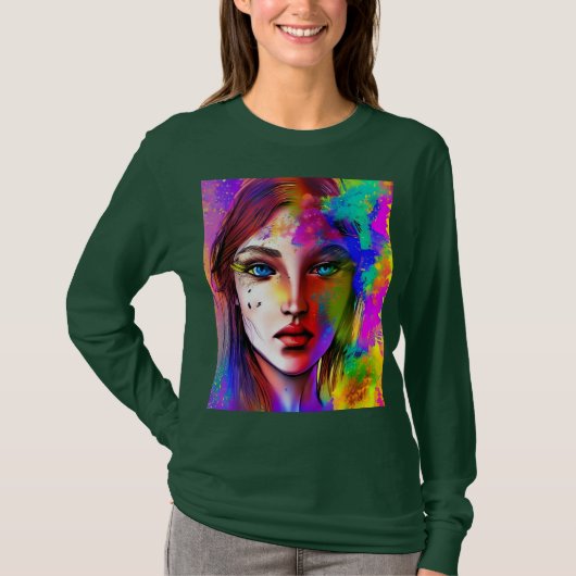 Krachtige stadsvrouw t-shirt (Voorkant)