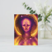 Krachtige Star Woman Briefkaart (Staand voorkant)