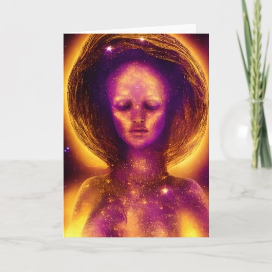 Krachtige ster vrouw alle gelegenheden kaart (Voorkant)