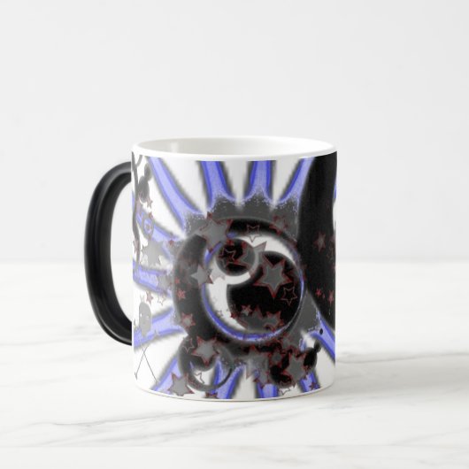 Krachtige sterren en cirkels magische mok (Voorkant links)