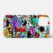 Krachtige Sticker Huid, lippen, spray Graffiti Case-Mate iPhone Case (Achterkant (horizontaal))