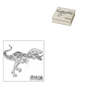 Krachtige Stiekeme Onverschrokken Raptor Zeehond Rubberstempel (Gestempeld)