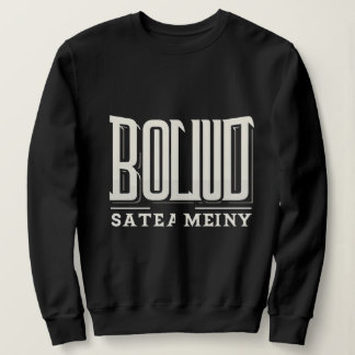 Krachtige Streetwear-Typografie – Zwarte & Witte S Trui