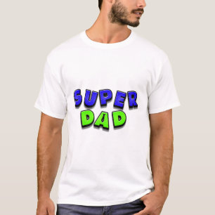 Krachtige Super Dad Grafiek T-shirt