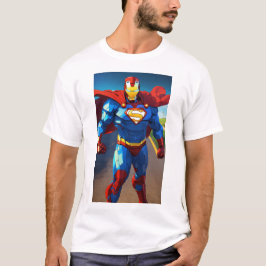 Krachtige superheld kunst aan de muur - Inspireren T-shirt