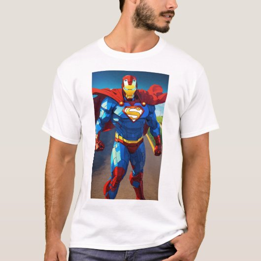 Krachtige superheld kunst aan de muur - Inspireren T-shirt (Voorkant)