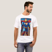 Krachtige superheld kunst aan de muur - Inspireren T-shirt (Voorkant volledig)