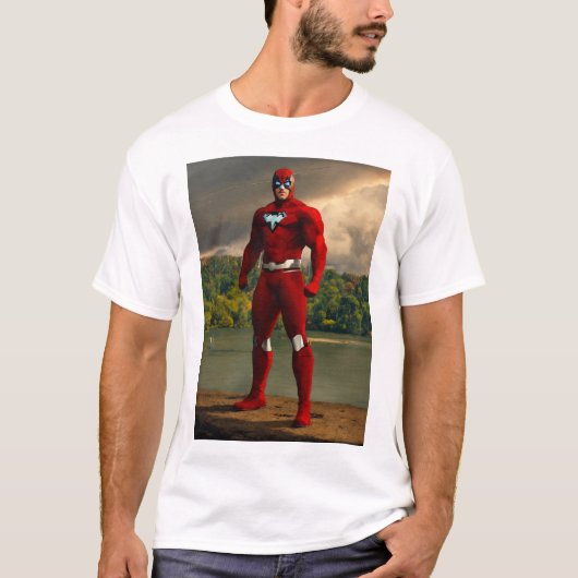 Krachtige superheld kunst aan de muur - Inspireren T-shirt (Voorkant)