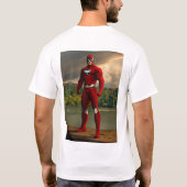 Krachtige superheld kunst aan de muur - Inspireren T-shirt (Achterkant)