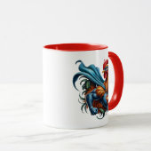 Krachtige superheld. mok (Voorkant rechts)