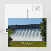 Krachtige tabelrotdemam briefkaart (Voorkant / Achterkant)