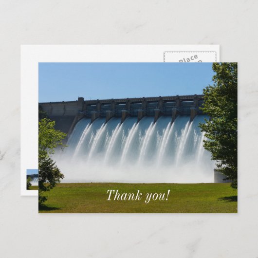 Krachtige Table Rock Dam Briefkaart (Voorkant / Achterkant)
