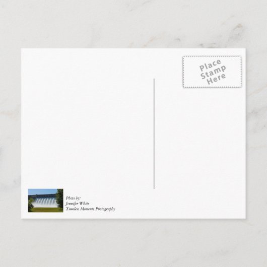 Krachtige Table Rock Dam Briefkaart (Achterkant)