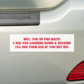 KRACHTIGE TEXTIE TIJDENS HET RIJDEN VAN BUMPERSTIC BUMPERSTICKER (Op auto)
