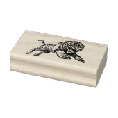 Krachtige Tijger Houten Kunst Stempel (Stempel)