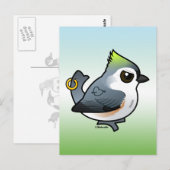 Krachtige Titmouse Briefkaart (Voorkant / Achterkant)