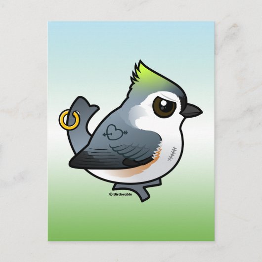Krachtige Titmouse Briefkaart (Voorkant)