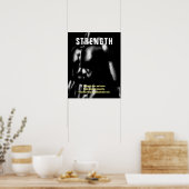 Krachtige training voor odybuilding Motivatie Poster (Keuken)