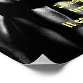 Krachtige training voor odybuilding Motivatie Poster (Hoek)