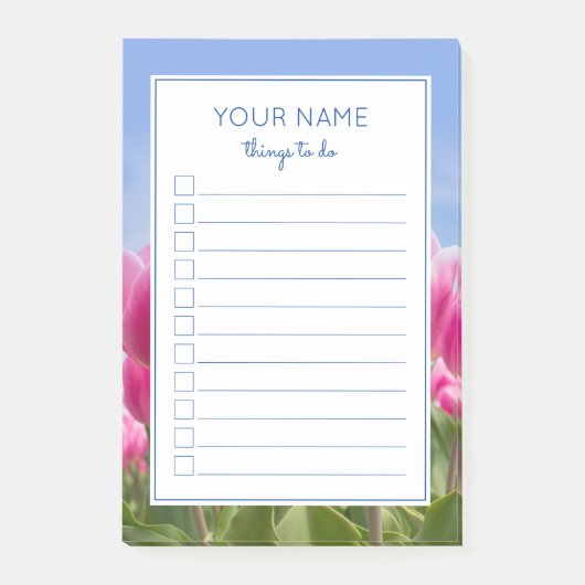 KRACHTIGE TULIPS OM POST-IT-OPMERKINGEN VAN DE LIJ POST-IT® NOTES (Voorkant)
