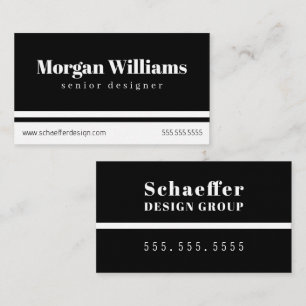 Krachtige typografie en hedendaags professioneel visitekaartje