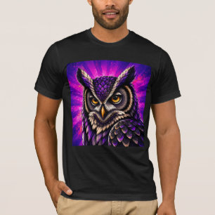 Krachtige Uil Vintage Wilde Dieren T-shirt