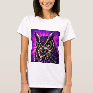 Krachtige Uil Vintage Wilde Dieren T-shirt