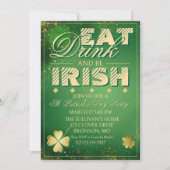 Krachtige uitnodiging voor St. Patrick's Day (Voorkant)