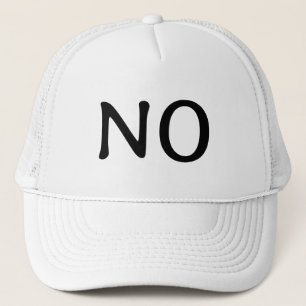 Krachtige Uitspraak 'Nee' Minimalist Trucker Pet