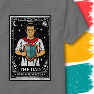 Krachtige Vader Beschermer Sterren Tarot Kunst T-shirt