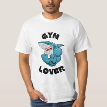Krachtige vinnen: 'Gym Lover' T-shirt