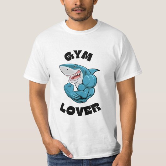 Krachtige vinnen: 'Gym Lover' T-shirt (Voorkant)