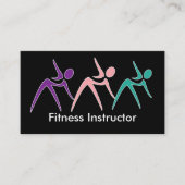 Krachtige Visitekaartjes voor fitnessinstructies (Voorkant)
