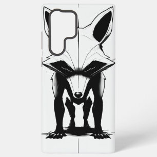 Krachtige Vossen Silhouet - Monochroom Dieren Kuns Samsung Galaxy Hoesje